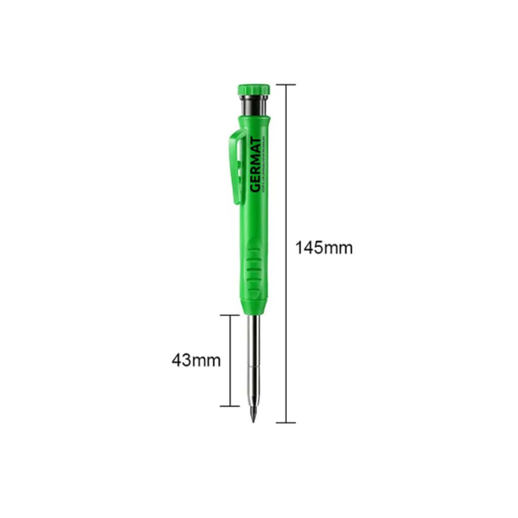 KOH-I-NOOR Versatil 5228 - metalen drukpotloden met puntenslijper, 2 mm stiftdikte - rood