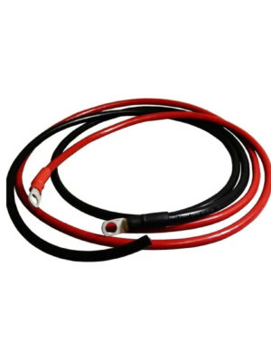Accu kabel set met kabel oog rood