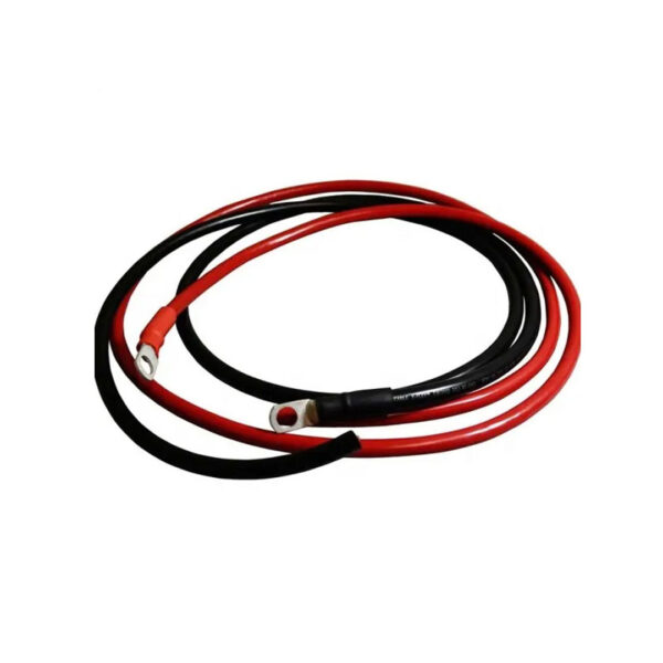 Accu kabel set met kabel oog rood