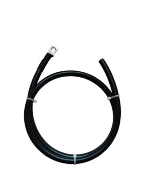 Accu kabel met kabel oog zwart