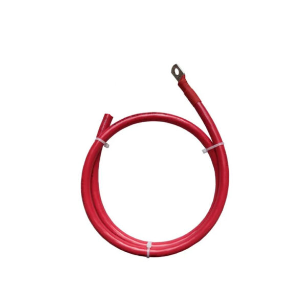 Accu kabel met kabel oog rood