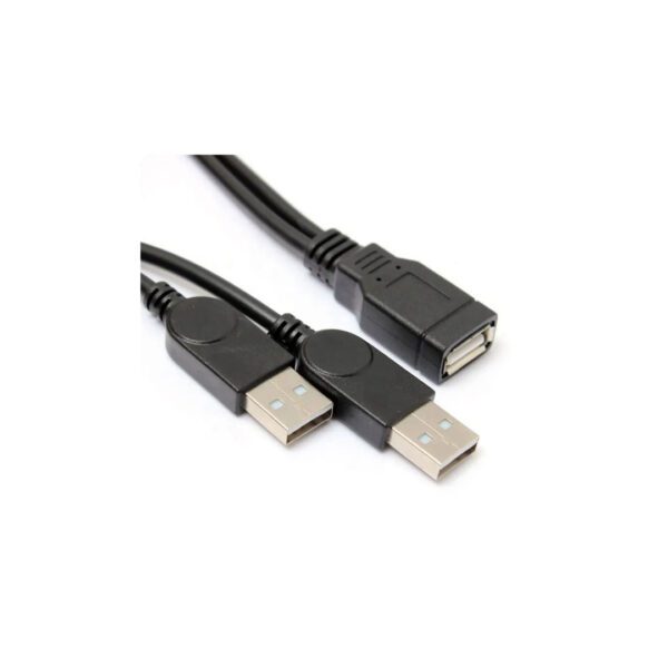 USB verloop 1x female naar 2x male