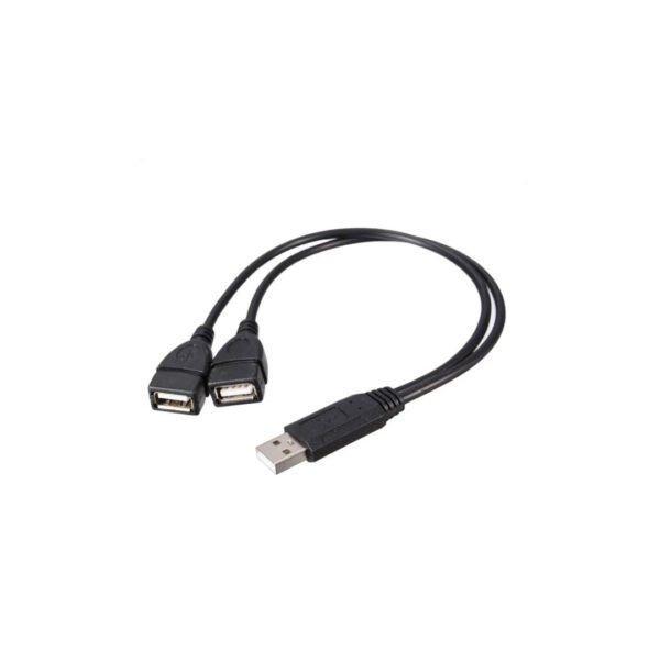 USB verloop 1 x male naar 2 x female