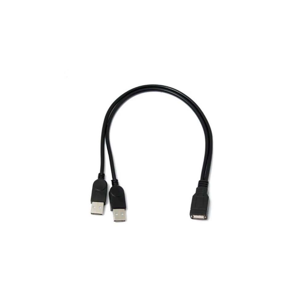 USB verloop 1x female naar 2x male