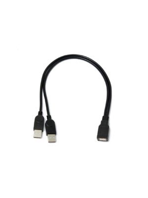 USB verloop 1x female naar 2x male