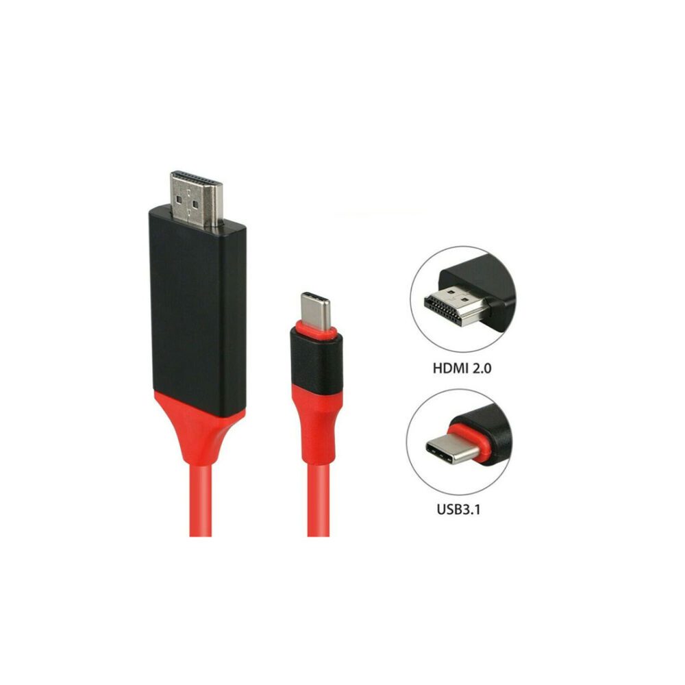 HDMI naar USBC-C Rood