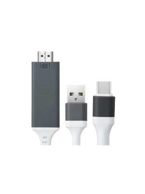 HDMI naar USB-C en USB A 2 meter Wit