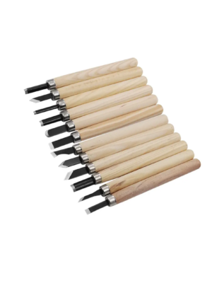 Beitel graveer set houtbewerking 12 delige set