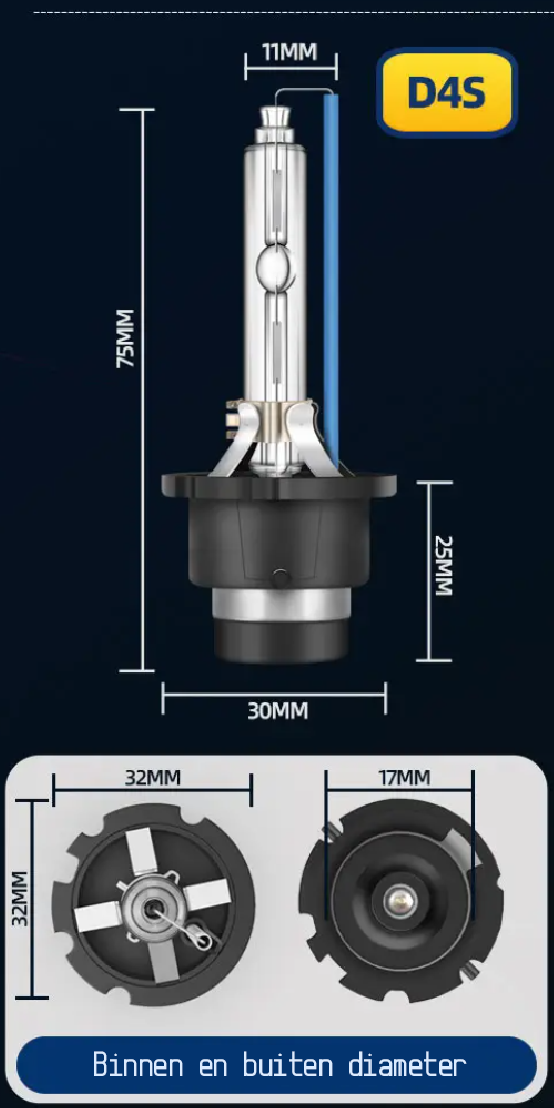 Xenon lamp D4S 6000K