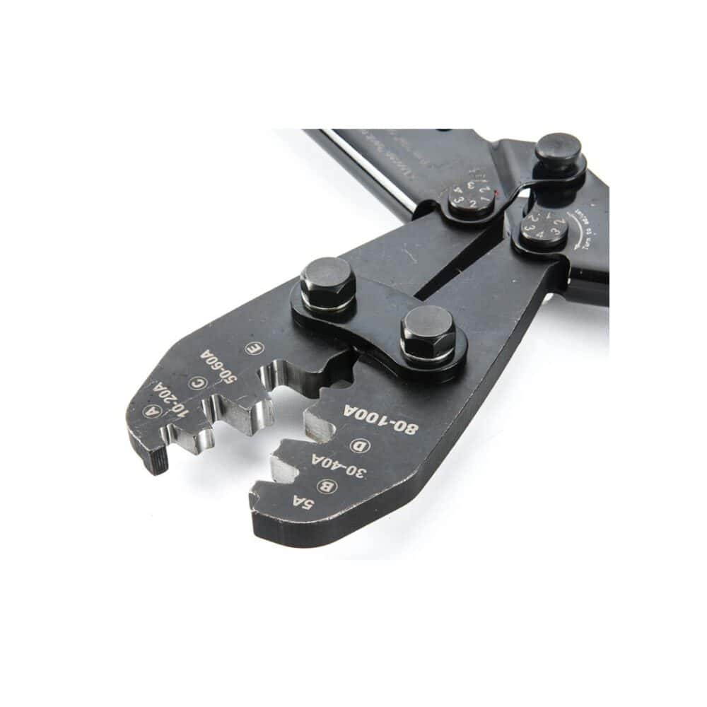 Krimptang accu kabel kabel oog 5A-100A / 4mm tot 25mm