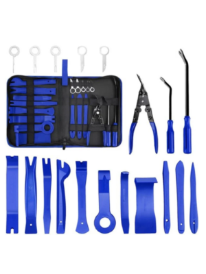 Kunststof gereedschap set auto 19 delige set kunststof tools