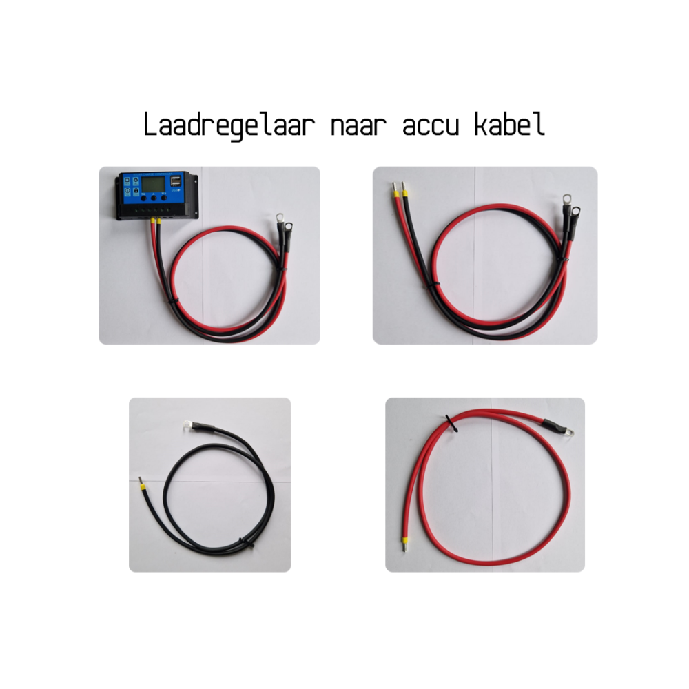 Accu kabel verloop accuregelaar naar accu