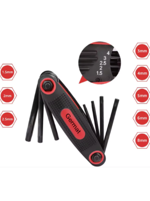 Inbus set 8 delig 1.5mm - 8mm
