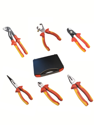 VDE Germat Tangen Set 6-delig Knip - Combinatie - Punt - Strip - Waterpomp - Kabelknip