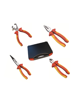 VDE Germat Tangen Set 4-delig Knip - Combinatie - Punt - Strip