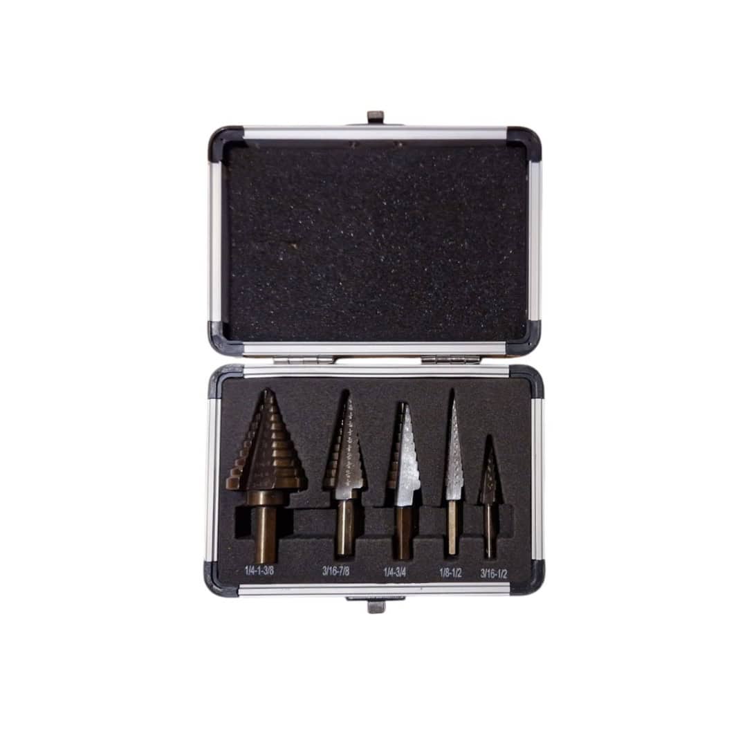 5 delige trappenboor set duimsematen