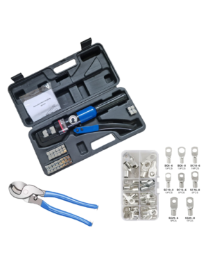 Hydraulische krimptang 4-70 + kabelogen set 60st + kabel kniptang