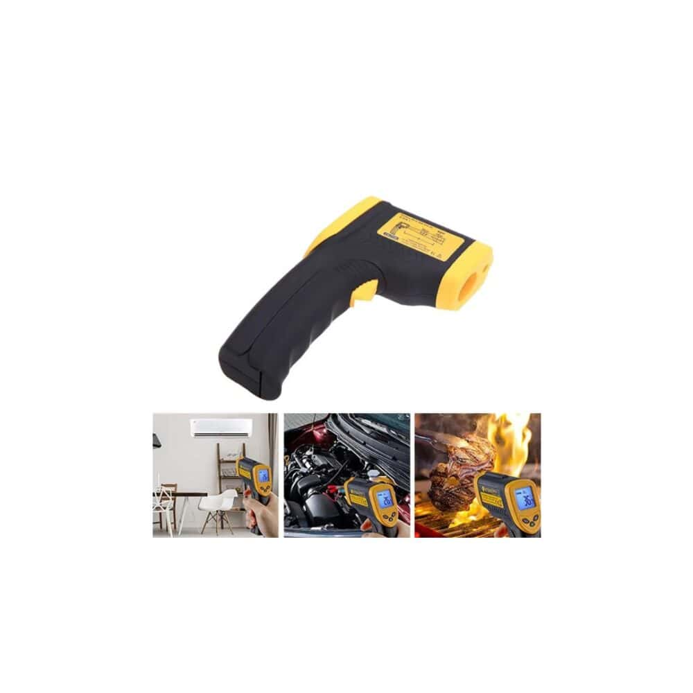 Infrarood temperatuurmeter - Digitale thermometer - Contactloze infrarood meting - Laser temperatuurmeter - Warmte- en koude detectie - Germat infrarood thermometer