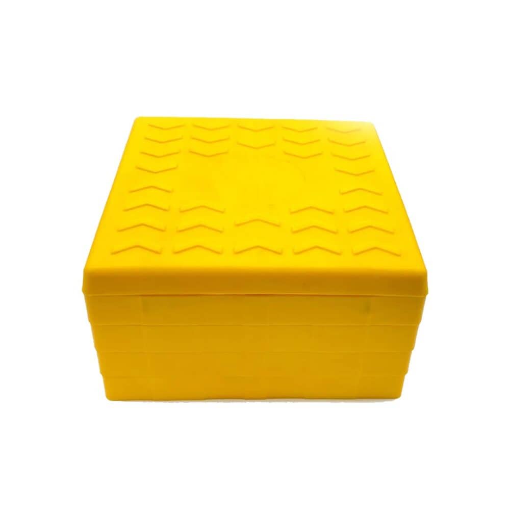 Stapelblokken voor Caravan & Camper – Stevige Ondersteuning voor Wielen & Steunpoten 10stuks + 2 bovenstuk + hoes