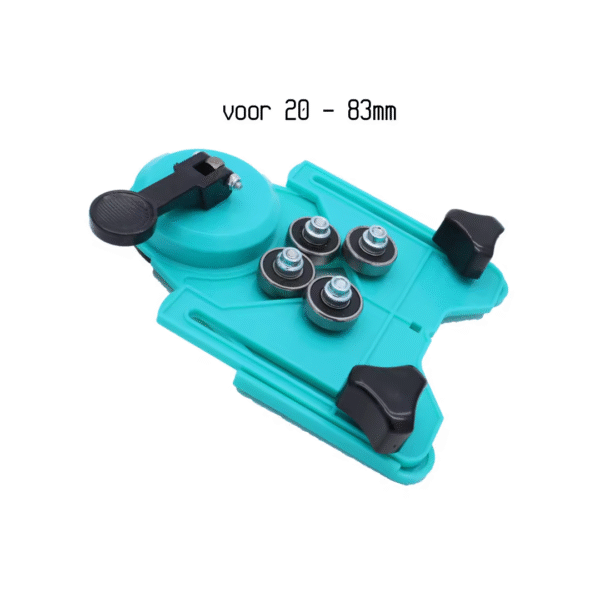 Germat Diamantboor-Hulpstuk 20–83 mm – Tegelboorgeleider met Zuignap en Kogelgeleiders