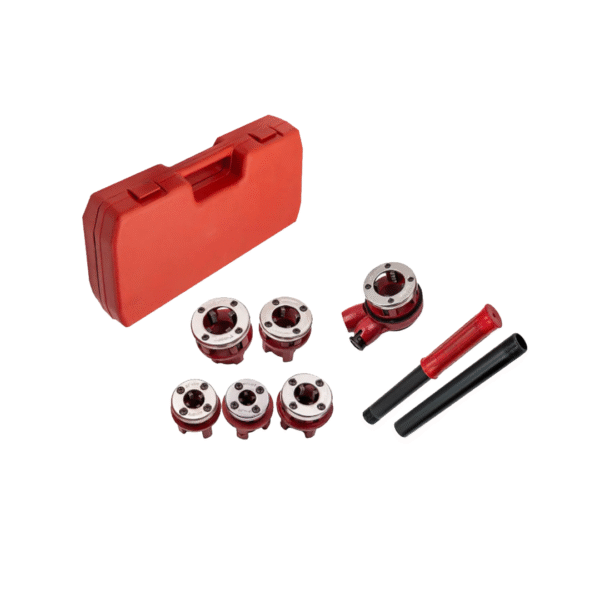 Germat 8-delige Pijpdraadsnijset – 6,3 mm t/m 31 mm (DN8 t/m DN32) – Met Ratelsysteem en Koffer