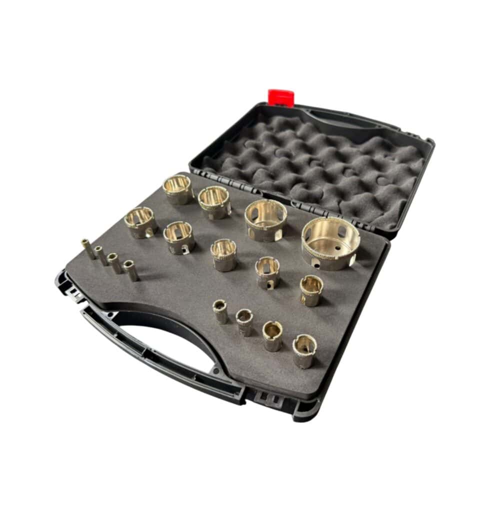 Germat diamantborenset 17-delig natboren in koffer (6-50 mm)