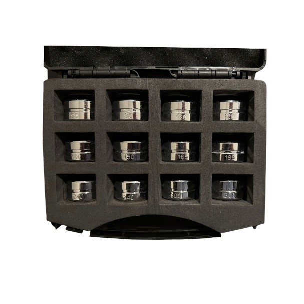 Klembekken set kabelogen 10–300 mm² (2 koffers) | Persbekken set | Krimpbekken voor hydraulische tang | Germat bekken | Kabelpers bekken | Persklem bekken | Bekkenkoffer | Bekkenset kabelpers