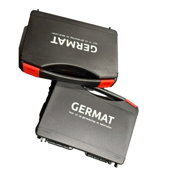 Klembekken set kabelogen 10–300 mm² (2 koffers) | Persbekken set | Krimpbekken voor hydraulische tang | Germat bekken | Kabelpers bekken | Persklem bekken | Bekkenkoffer | Bekkenset kabelpers