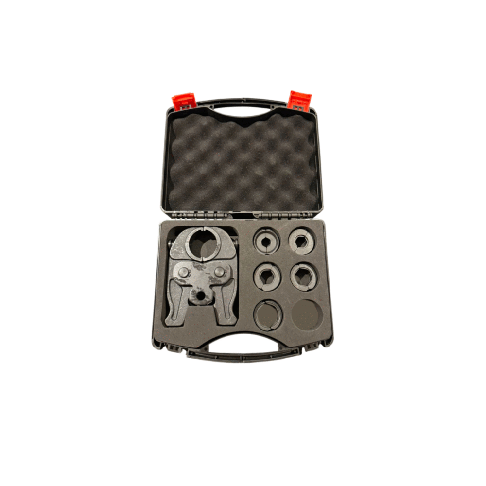 Germat persbek set V-press met inschuifbare klembekken (12–28 mm)