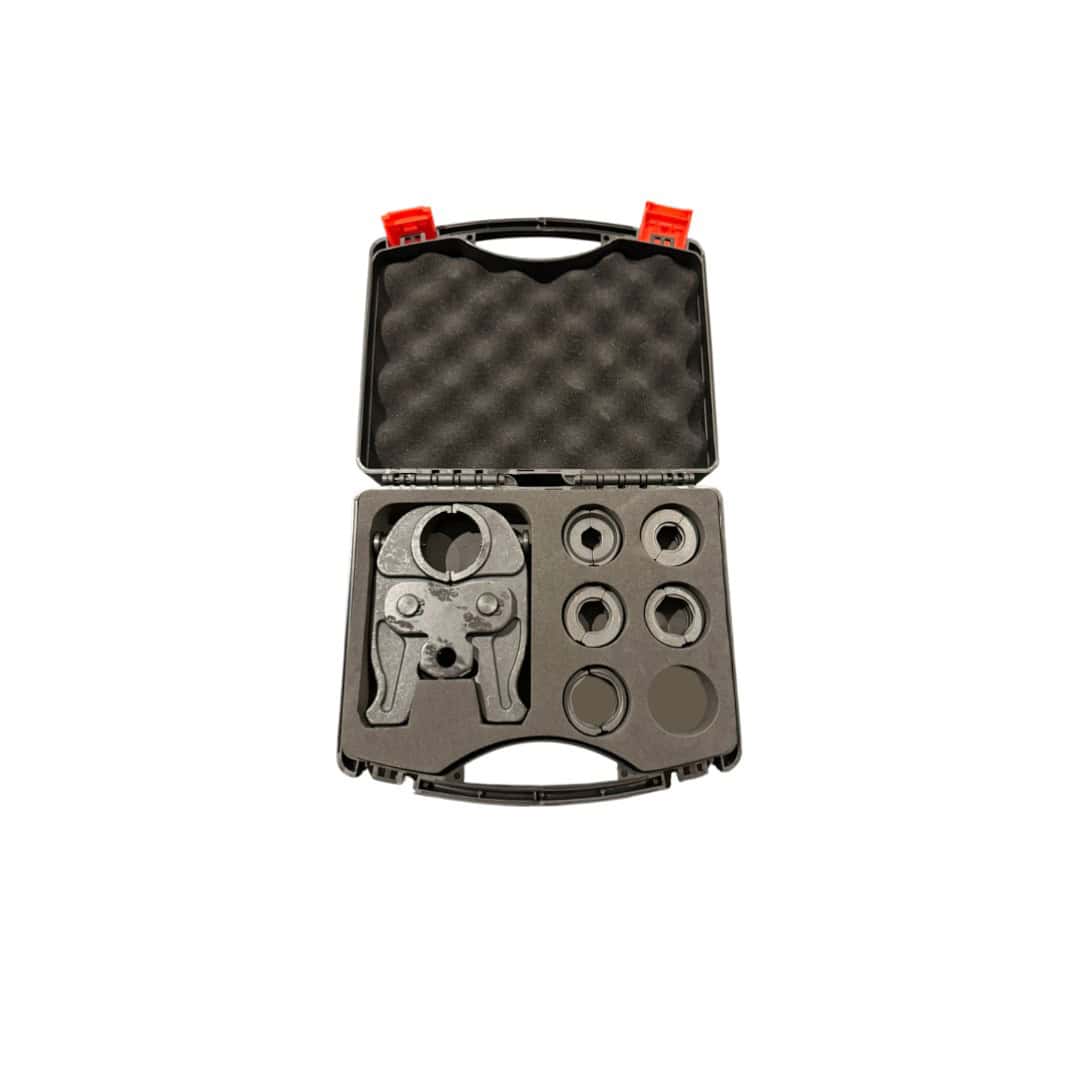 Germat persbek set V-press met inschuifbare klembekken (12–28 mm)