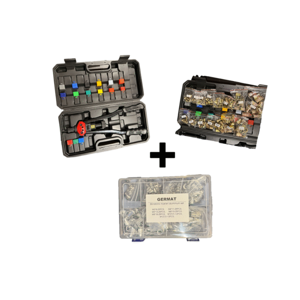 Germat complete blindklinkmoer set incl. tang + aluminium assortiment M3–M12