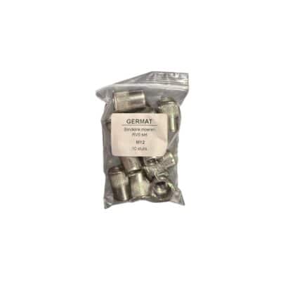 Blindklink moeren set M12 RVS 10 stuks