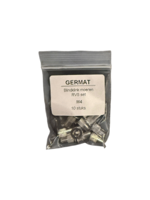 Blindklink moeren set M4 RVS 10 stuks