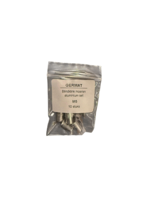 Blindklink moeren set M5 Aluminium 10 stuks