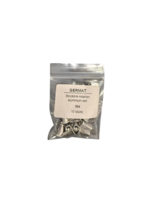Blindklink moeren set M4 Aluminium 10 stuks