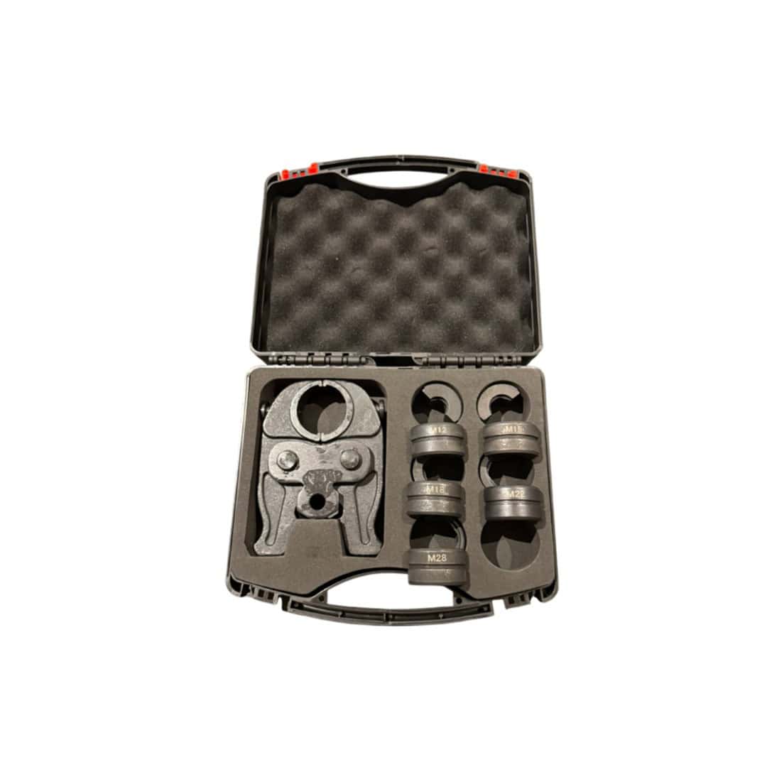 Germat persbek set M-press met inschuifbare klembekken (12–28 mm)