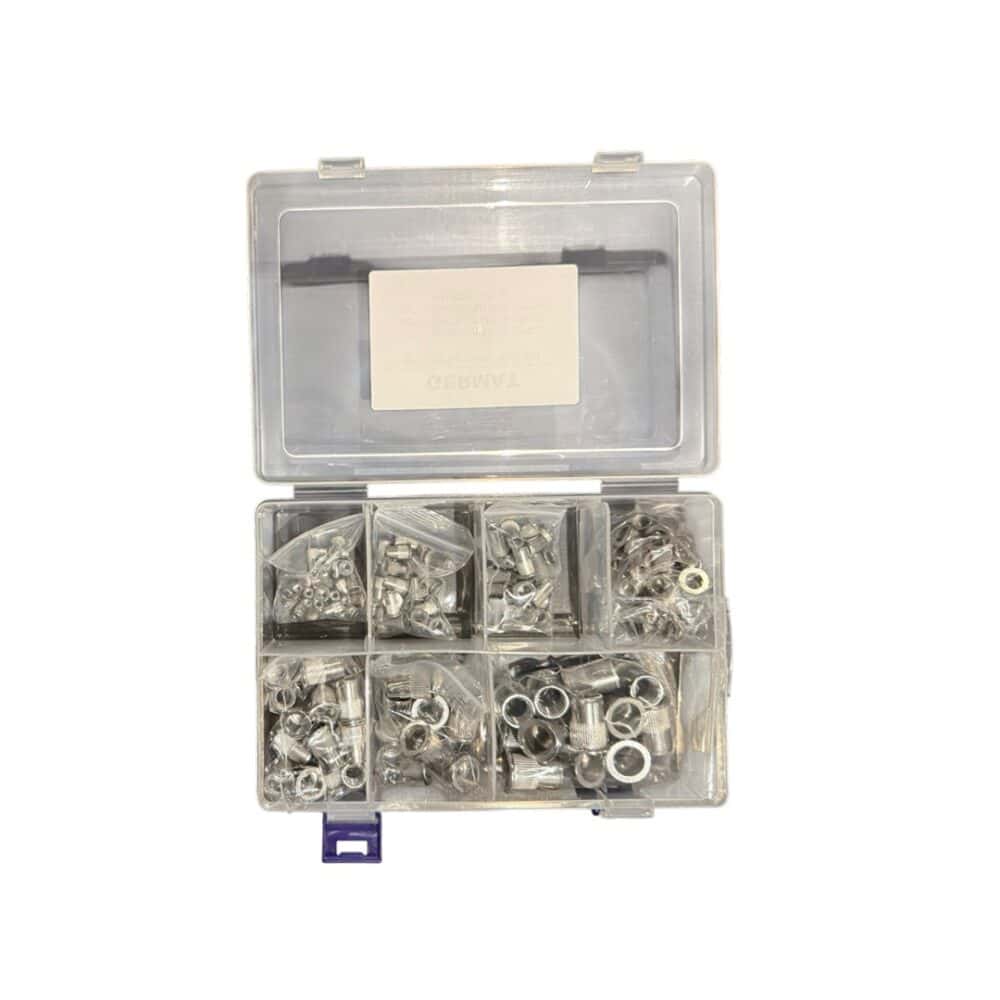 blindklinkmoeren set RVS