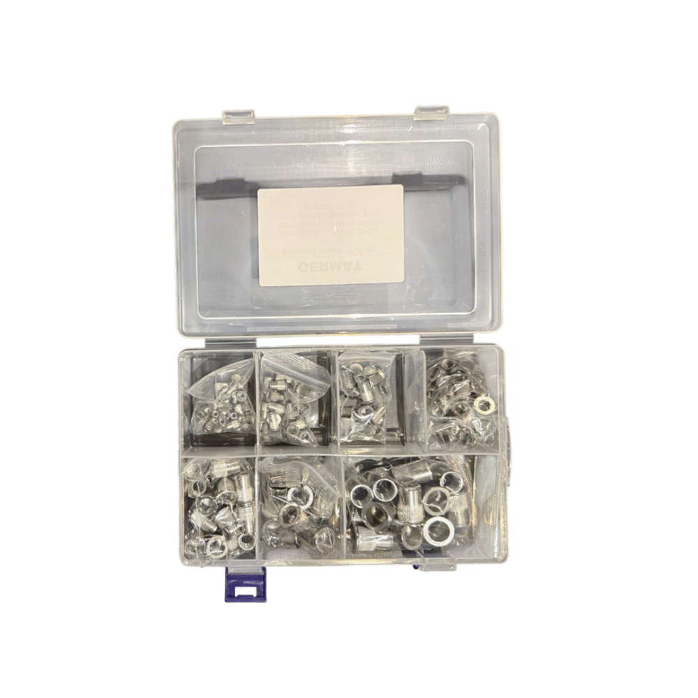 blindklinkmoeren set RVS