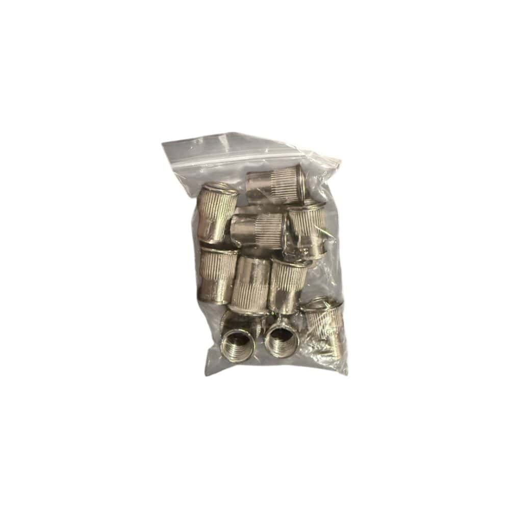Blindklink moeren set M12 RVS 10 stuks