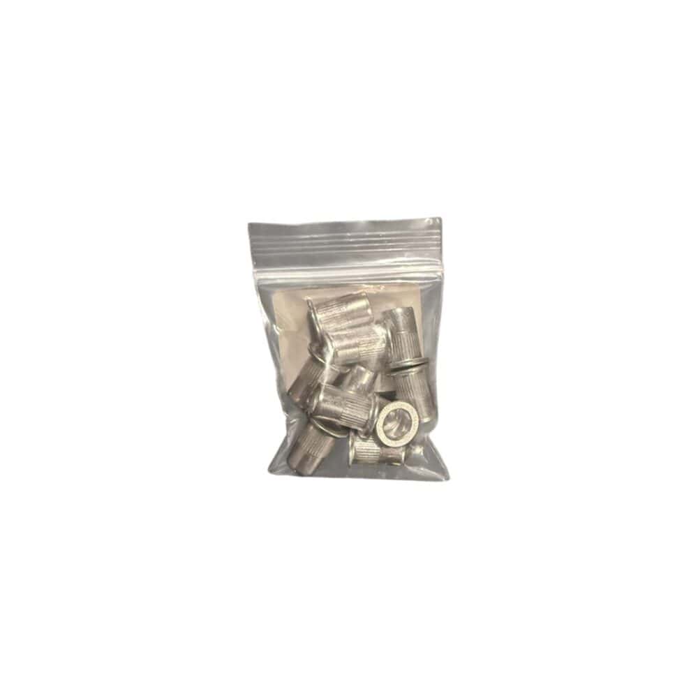 Blindklink moeren set M6 Aluminium 10 stuks