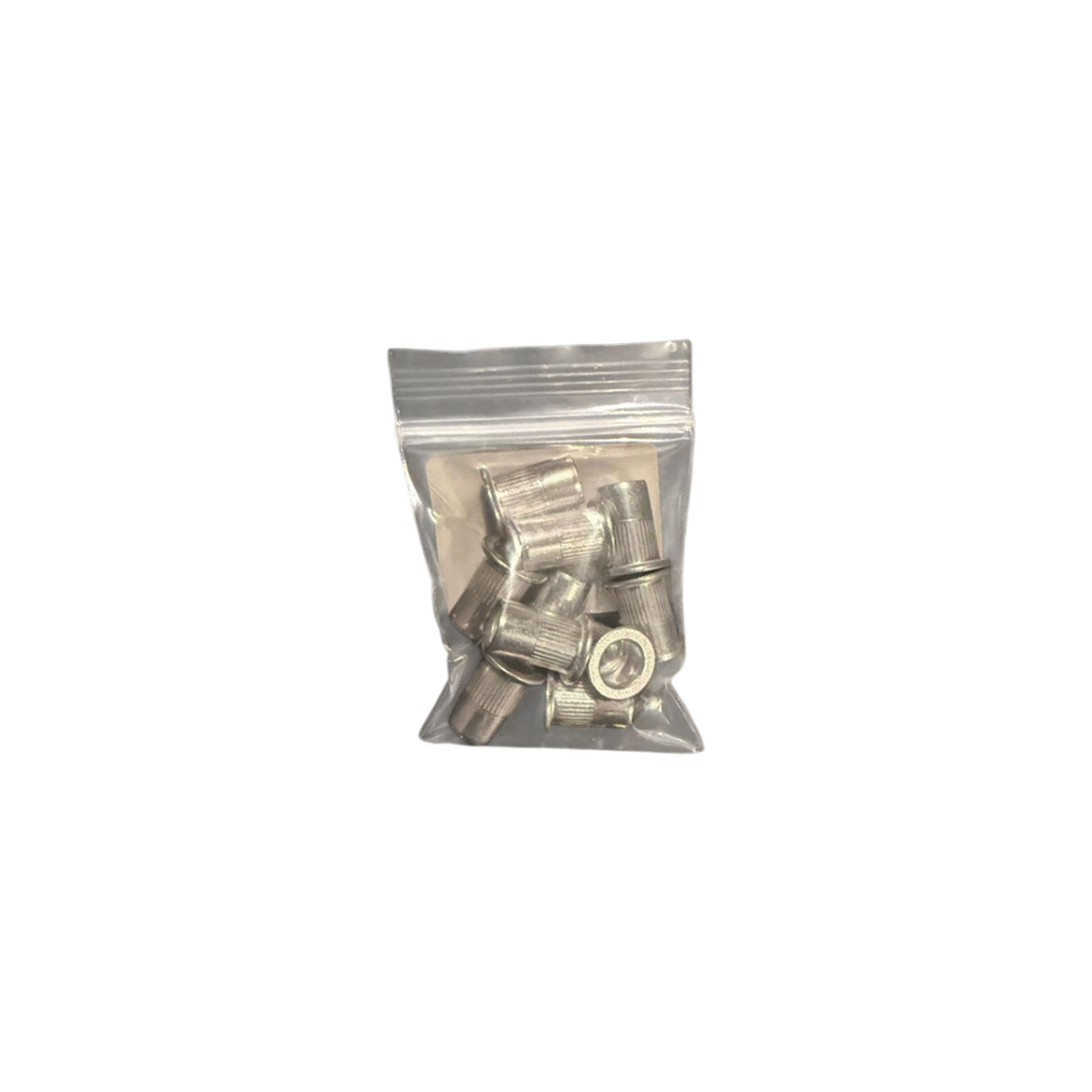Blindklink moeren set M6 Aluminium 10 stuks