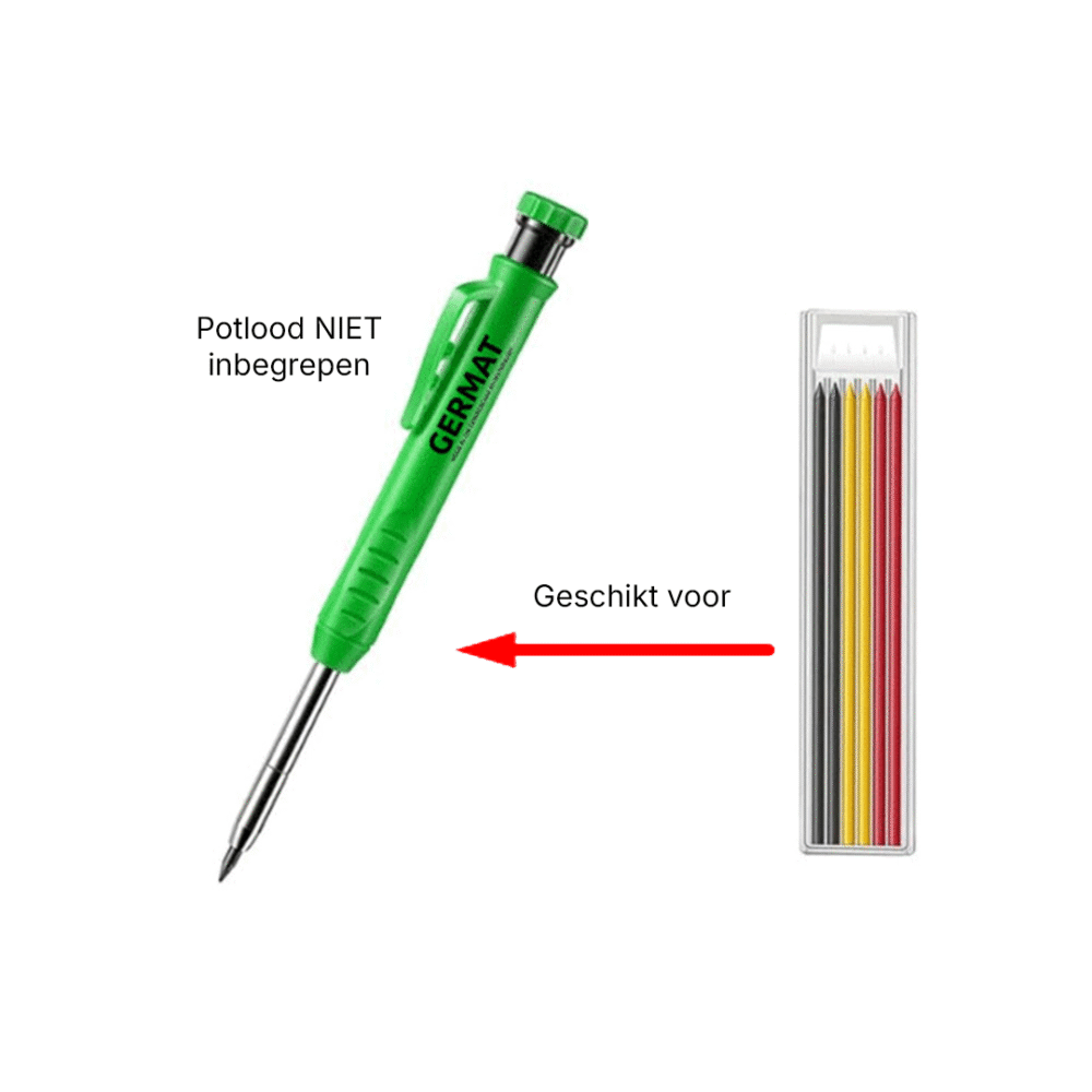 Germat timmermans potlood vulling kleur set – 6 stuks