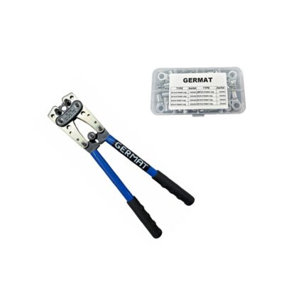 Germat Krimptang 6-50mm met 60-delige Kabelogen Set