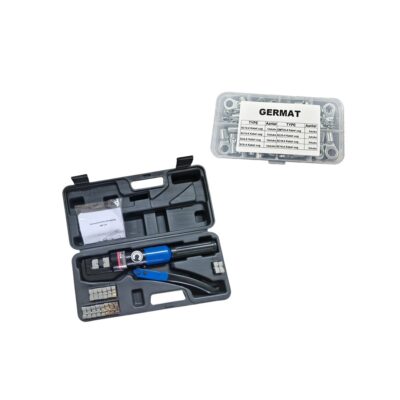 Germat Hydraulische Krimptang 4–70mm² incl. 60 Delige Kabelogen Set