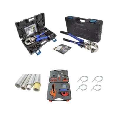 Germat Complete waterleiding gereedschap set inclusief ontbraam en knip set en inwendige en uitwendige buigveren
