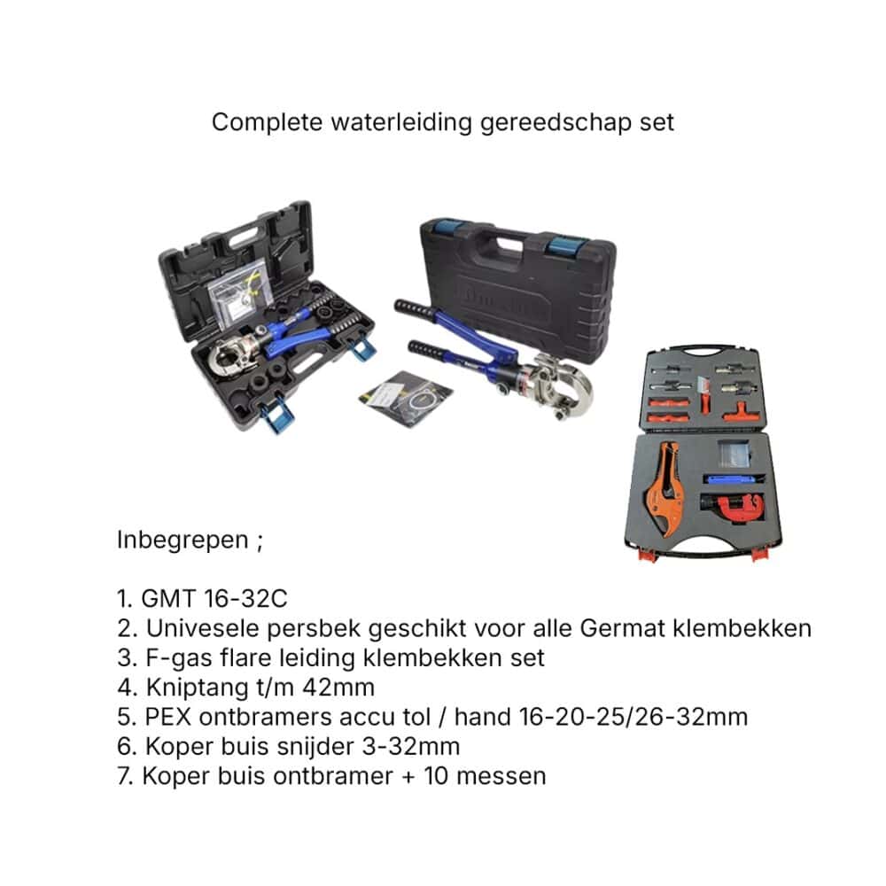 Germat Complete Waterleiding & PEX Gereedschapset - Afbeelding 5